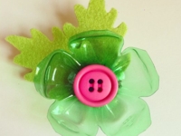 FancyTat Plastic Bottle Brooch